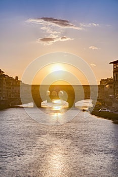 The Ponte Vecchio (Old Bridge) in Florence, Italy photo