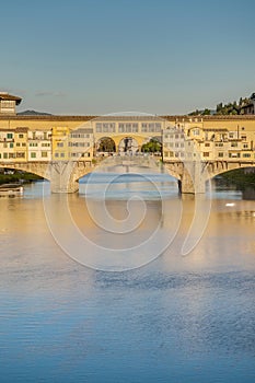 The Ponte Vecchio (Old Bridge) in Florence, Italy. photo