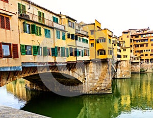 Ponte Vecchio Old Bridge in Florence, Italy