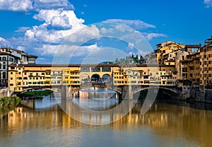 Ponte Vecchio old Bridge in Florence, Tuscany.