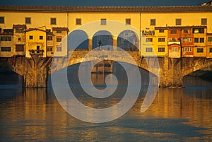 Ponte Vecchio Over Arno River