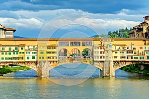 Ponte Vecchio over Arno river in Florence