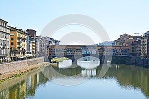 Ponte Vecchio from Ponta Santa Trinita, Florence, Tuscany, Italy