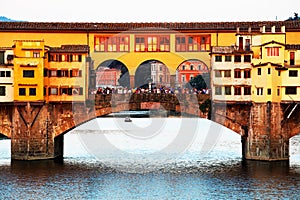 Ponte Vecchio at sunset, Florence