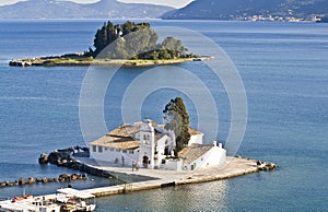 Pontikonisi area in Corfu photo