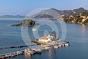 Pontinkonisi and Vlacherna monastery, Kerkyra, Corfu