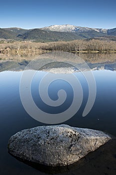 Ponton Reservoir in Segovia; Castilla y Leon, Spain; Europe.