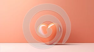 a pontone peach fuzz-colored background, a composition in a minimalist modern style, focusing on the simplicity and