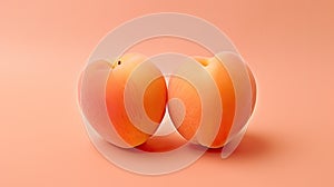 a pontone peach fuzz-colored background, a composition in a minimalist modern style, focusing on the simplicity and