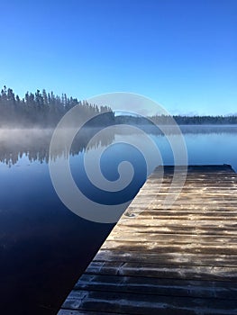 Pontoon in the morning