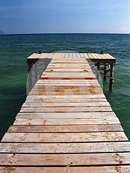 Pontoon and Sea photo