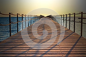 Pontoon in Sharm on the Red Sea