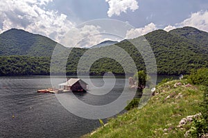 Pontoons house in Vacha Dam, Devin Municipality, South Bulgaria