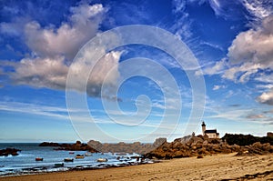 Pontusval, Brittany, the little lighthouse