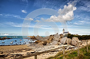 Pontusval, Brittany, the little lighthouse