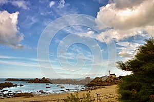 Pontusval, Brittany, the little lighthouse