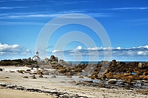 Pontusval, Brittany, the little lighthouse