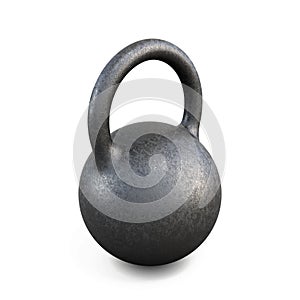 Pood kettlebell on white. 3d.