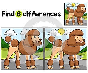 Poodle Dog Find The Differences