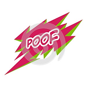 Poof icon, pop art style