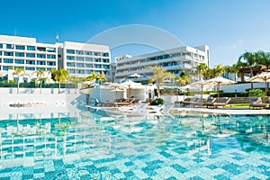 Pool area in luxury hotel Parklane a Luxury Collection Resort & Spa