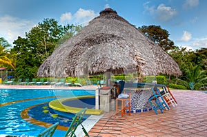 Pool bar at Melia hotel. photo