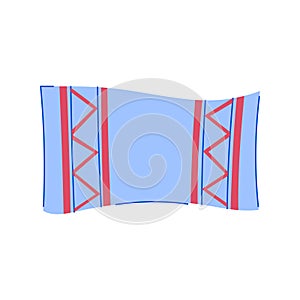 pool beach towel cartoon vector illustration