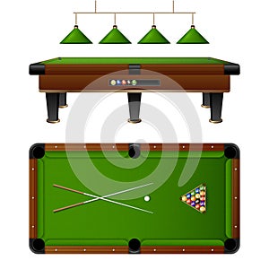 Pool Billiard Table And Furniture Set photo