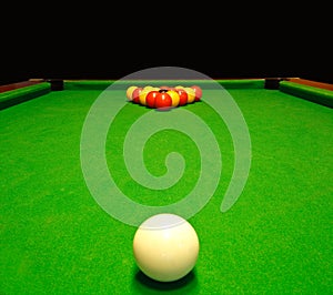 Pool billiards table