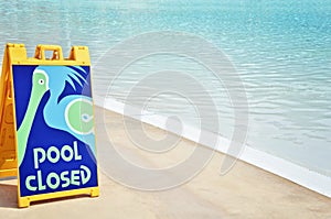 Pool Closed Sign