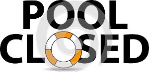 pool closed on white
