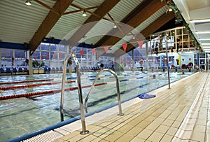 Pool complex Delfin in Ustrzyki Dolne. Poland