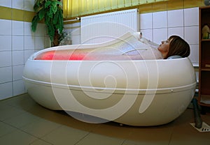 Pool complex Delfin in Ustrzyki Dolne. Poland