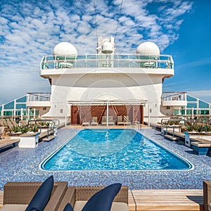 Pool on a cruise ship