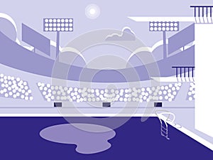 Pool for diving competition icon