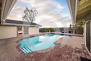 Pool in a Encino, CA backyard