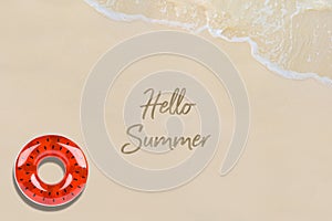 Pool Float on the beach