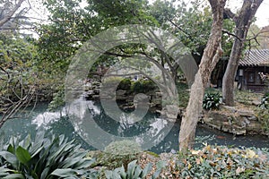 Pool garden of wuhou temple, adobe rgb