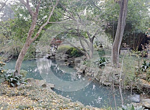 The pool garden in wuhouci temple, adobe rgb