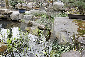 The pool garden in wuhouci temple, adobe rgb