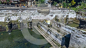 Pool at Goa Gajah ancient temple photo