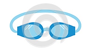 Pool goggles swimming equipment isolated vector illustration.