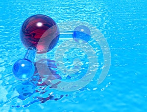 Pool of H2O - red photo