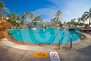 Pool of Hilton hotel in Hua hin of thailand