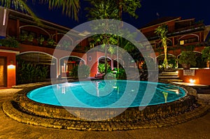 Pool in hotel on island Bali Indonesia