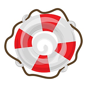 Pool lifebuoy icon, cartoon style