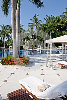 Pool at luxury Mexican resort