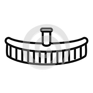 Pool mop brush icon outline vector. Water net
