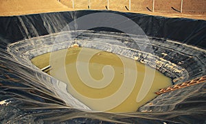 Pool with muddy water