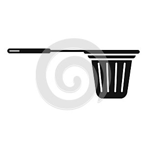 Pool net catch icon simple vector. Cleaning repair